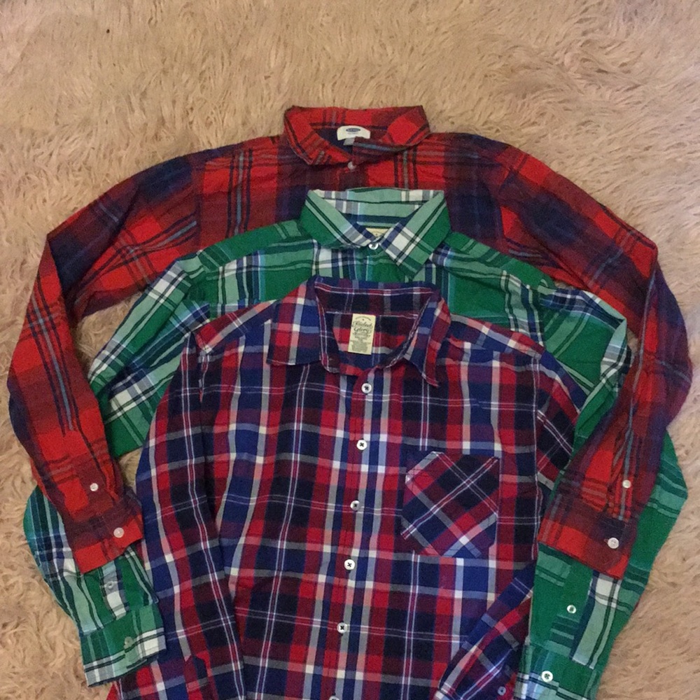 Boys Button Down Shirt Bundle Size XXL Husky